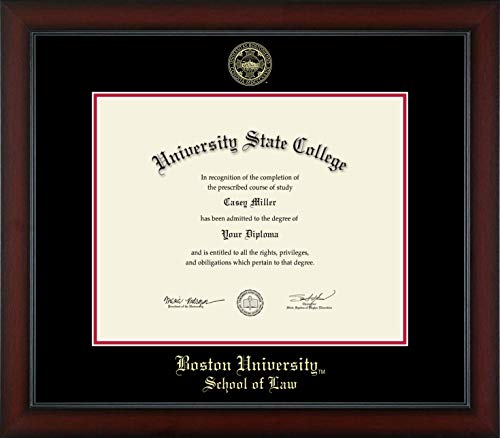 Boston University School of Law - Officially Licensed - Gold Embossed Diploma Frame - Document Size 20" x 16"