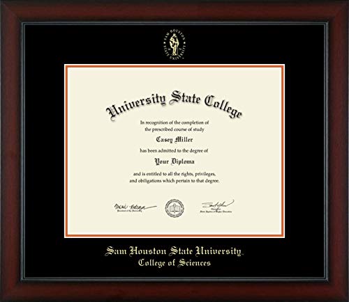 Sam Houston State University College of Sciences - Officially Licensed - Gold Embossed Diploma Frame - Document Size 14" x 11"