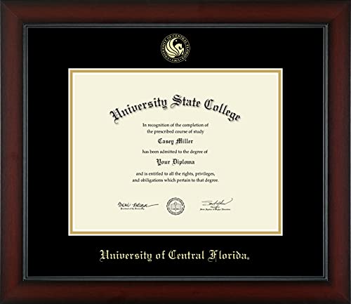 University of Central Florida - Officially Licensed - Gold Embossed Diploma Frame - Document Size 11" x 8.5"