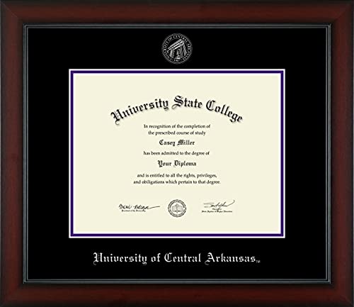 University of Central Arkansas - Officially Licensed - Silver Embossed Diploma Frame - Document Size 11" x 8.5"