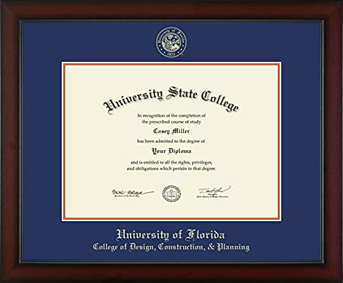 University of Florida College of Design, Construction, & Planning - Officially Licensed - Gold Embossed Diploma Frame - Document Size 16" x 11.5"