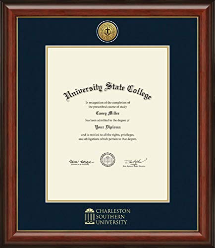 Charleston Southern University - Officially Licensed - Gold Medallion Diploma Frame - Document Size 11" x 14"