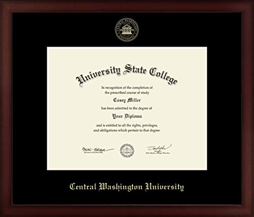 Central Washington University - Officially Licensed - Gold Embossed Diploma Frame - Document Size 11" x 8.5"