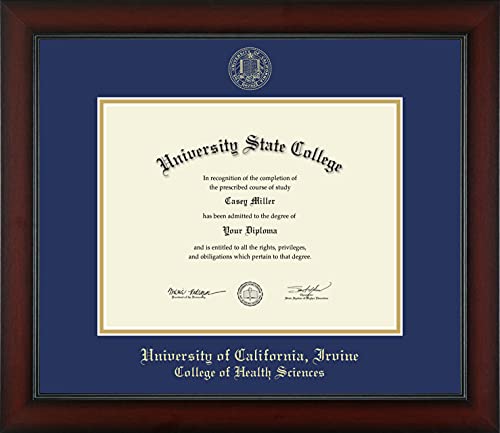 University of California Irvine College of Health Sciences - Officially Licensed - Gold Embossed Diploma Frame - Document Size 11" x 8.5"