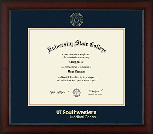 University of Texas Southwestern Medical Center - Officially Licensed - Bachelor's - Gold Embossed Diploma Frame - Document Size 20" x 16"