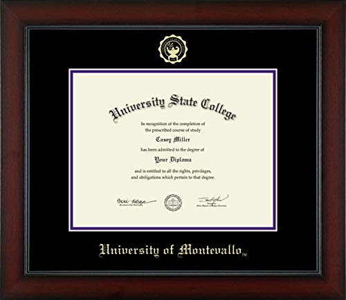 University of Montevallo - Officially Licensed - Gold Embossed Diploma Frame - Document Size 11" x 8.5"