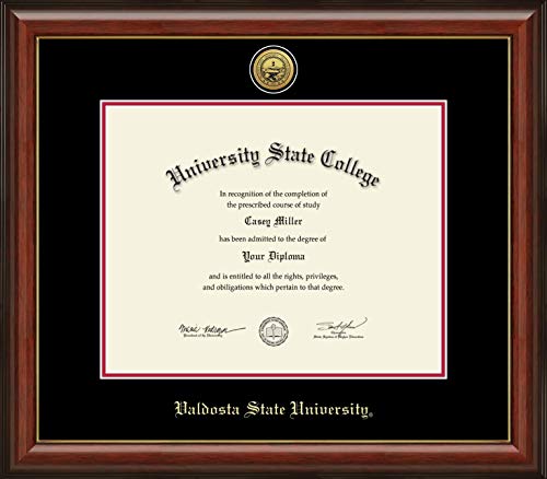 Valdosta State University - Officially Licensed - Gold Medallion Diploma Frame - Document Size 15" x 12"