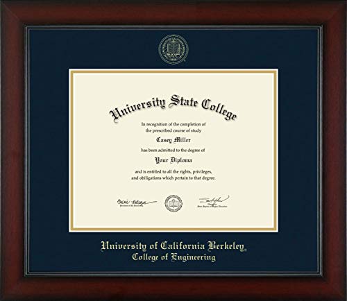 University of California Berkeley College of Engineering - Officially Licensed - Gold Embossed Diploma Frame - Document Size 11" x 8.5"