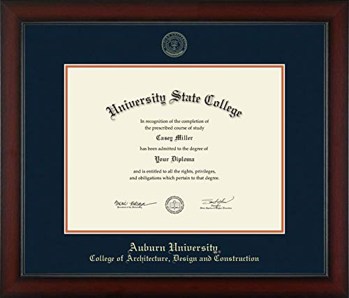 Auburn University College of Architecture, Design and Construction - Officially Licensed - Gold Embossed Diploma Frame - Document Size 17" x 13"