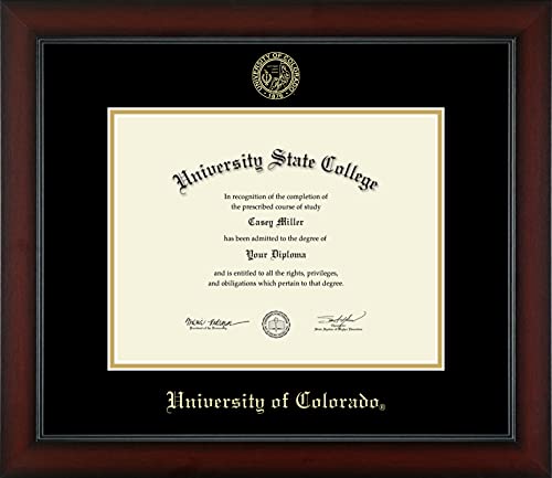 University of Colorado - Officially Licensed - Gold Embossed Diploma Frame - Document Size 11" x 8.5"