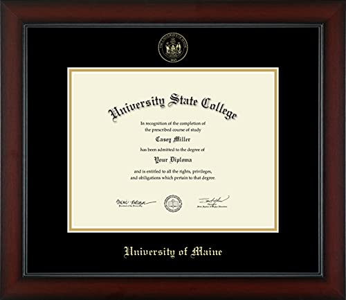 The University of Maine Orono - Officially Licensed - Gold Embossed Diploma Frame - Document Size 11" x 8.5"