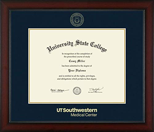 University of Texas Southwestern Medical Center - Officially Licensed - Medical Degree - Gold Embossed Diploma Frame - Document Size 20.5" x 15.75"