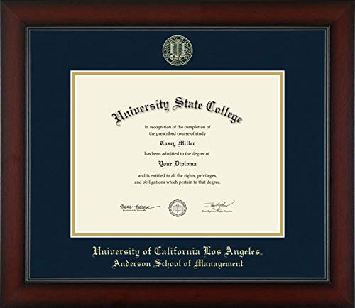 University of California Los Angeles Anderson School of Management - Officially Licensed - Gold Embossed Diploma Frame - Document Size 11" x 8.5"