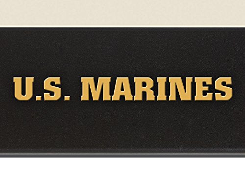 Church Hill Classics U.S. Marine Corps Certificate Frame - Featuring Expo Black Moulding - Vertical Orientation - Officially Licensed - Document Size 8.5" x 11"