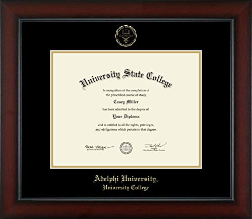 Adelphi University University College - Officially Licensed - Gold Embossed Diploma Frame - Document Size 11" x 8.5"