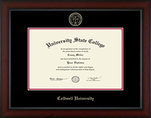 Caldwell University - Officially Licensed - PhD - Gold Embossed Diploma Frame - Document Size 17" x 11"