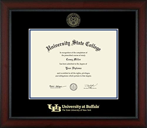 University at Buffalo - Officially Licensed - Gold Embossed Diploma Frame - Document Size 12.5" x 9.75"