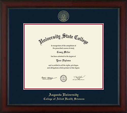 Augusta University College of Allied Health Sciences - Officially Licensed - Gold Embossed Diploma Frame - Document Size 17" x 14"