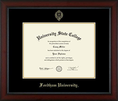 Fordham University - Officially Licensed - Gold Embossed Diploma Frame - Document Size 13" x 10"