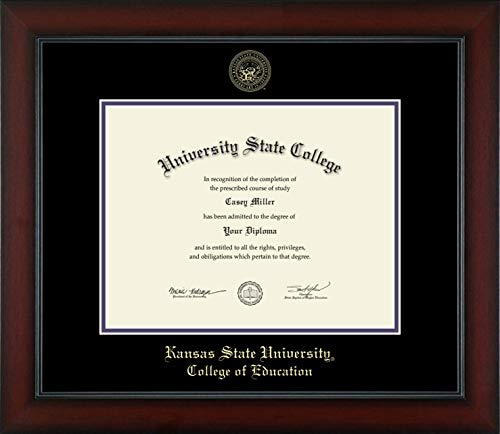 Kansas State University College of Education - Officially Licensed - Gold Embossed Diploma Frame - Document Size 11" x 8.5"