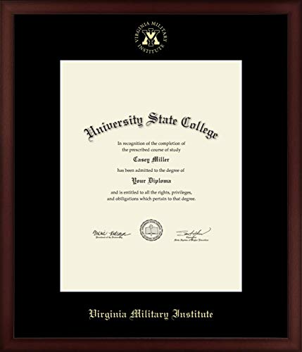 Virginia Military Institute - Officially Licensed - Gold Embossed Diploma Frame - Document Size 15.75" x 20"