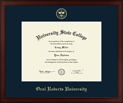 Oral Roberts University - Officially Licensed - Master's - Gold Embossed Diploma Frame - Document Size 12" x 9"