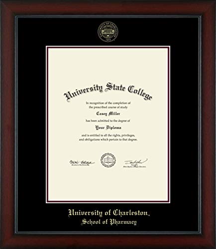 University of Charleston School of Pharmacy - Officially Licensed - Gold Embossed Diploma Frame - Document Size 11" x 14"