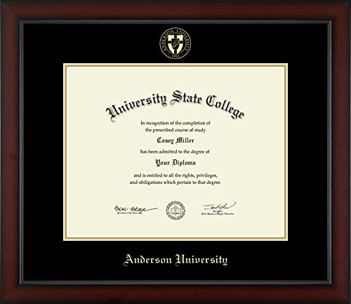 Anderson University in South Carolina - Officially Licensed - Gold Embossed Diploma Frame - Document Size 14" x 11"