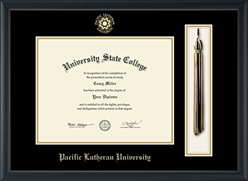 Pacific Lutheran University - Officially Licensed - Gold Embossed Tassel Diploma Frame - Document Size 11" x 8.5"