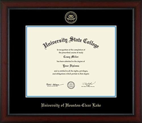 University of Houston-Clear Lake - Officially Licensed - Gold Embossed Diploma Frame - Document Size 14" x 11"