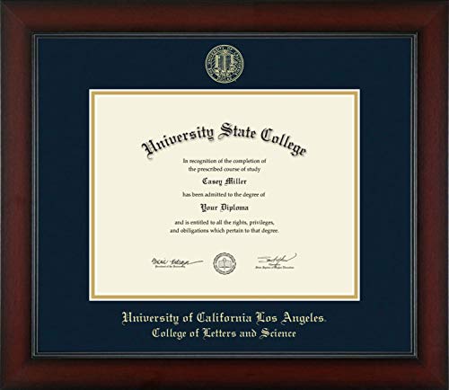 University of California Los Angeles College of Letters and Science - Officially Licensed - Gold Embossed Diploma Frame - Document Size 11" x 8.5"