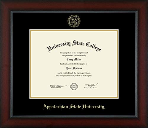 Appalachian State University - Officially Licensed - Gold Embossed Diploma Frame - Document Size 11" x 8.5"