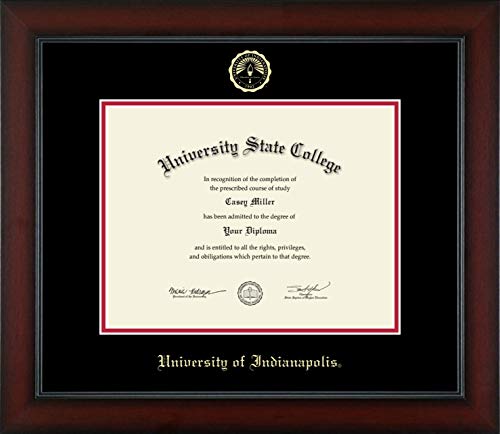 University of Indianapolis - Officially Licensed - PhD - Gold Embossed Diploma Frame - Document Size 11" x 8.5"