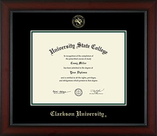 Clarkson University - Officially Licensed - Gold Embossed Diploma Frame - Document Size 11" x 8.5"