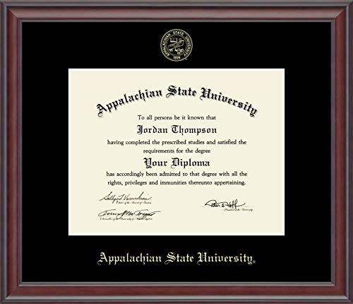 Church Hill Classics Appalachian State University - Gold Embossed - Featuring Studio Moulding - Officially Licensed - Diploma Size 11" x 8.5"