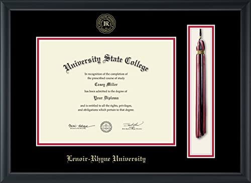 Lenoir-Rhyne University - Officially Licensed - Gold Embossed Tassel Diploma Frame - Document Size 11" x 8.5"