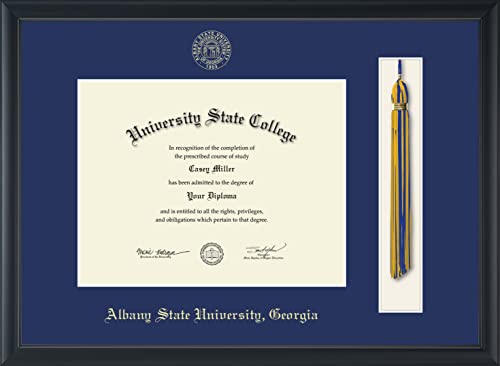 Albany State University in Georgia - Officially Licensed - Gold Embossed Tassel Diploma Frame - Document Size 11" x 8.5"