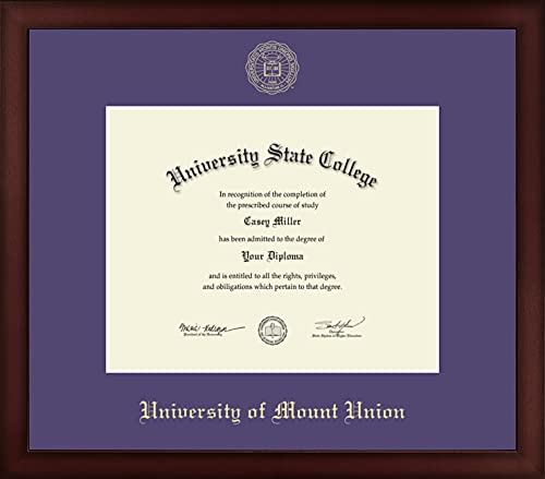 University of Mount Union - Officially Licensed - Gold Embossed Diploma Frame - Document Size 10" x 8"