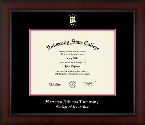 Northern Illinois University College of Education - Officially Licensed - Gold Embossed Diploma Frame - Document Size 11" x 8.5"