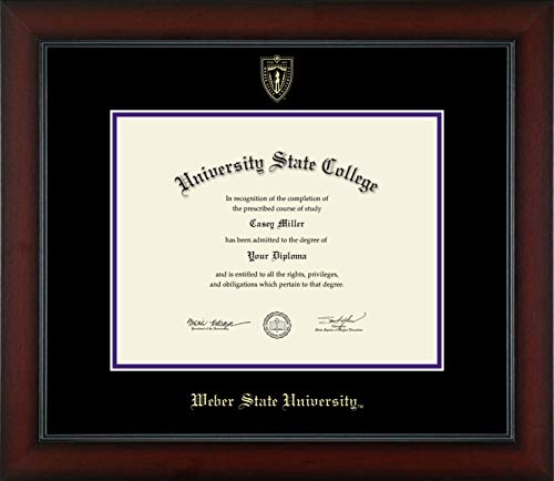 Weber State University - Officially Licensed - Gold Embossed Diploma Frame - Document Size 11" x 8.5"