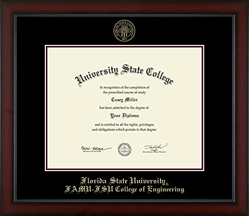 Framerly For Florida State University FAMU-FSU College of Engineering - Officially Licensed - Gold Embossed Diploma Frame - Document Size 14" x 11"