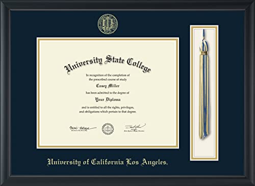 University of California Los Angeles - Officially Licensed - Gold Embossed Tassel Diploma Frame - Document Size 11" x 8.5"