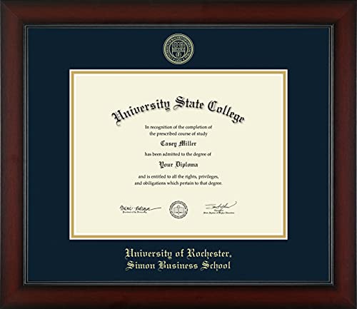 University of Rochester Simon Business School - Officially Licensed - Bachelor's/Master's - Gold Embossed Diploma Frame - Document Size 11" x 8.5"