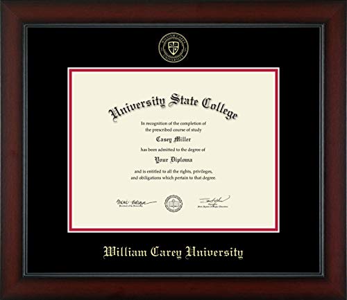 William Carey University - Officially Licensed - Gold Embossed Diploma Frame - Document Size 11" x 8.5"