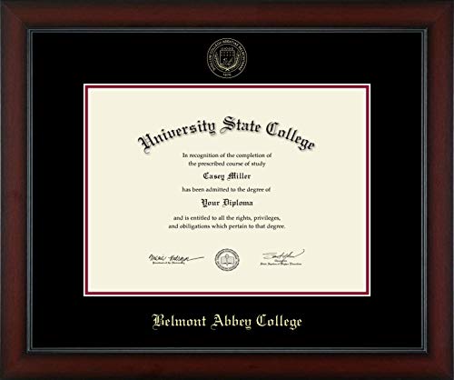 Belmont Abbey College - Officially Licensed - Gold Embossed Diploma Frame - Document Size 19.75" x 14.5"