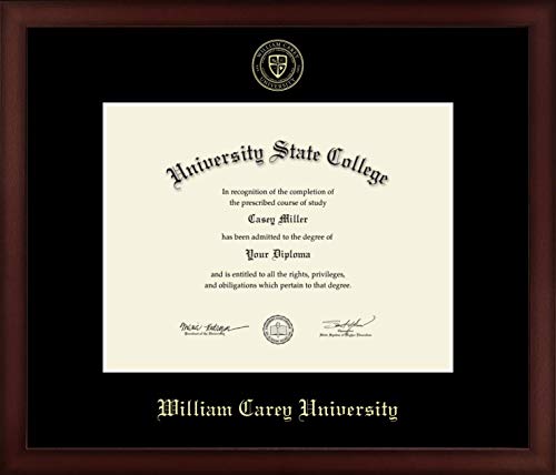 William Carey University - Officially Licensed - Gold Embossed Diploma Frame - Document Size 11" x 8.5"