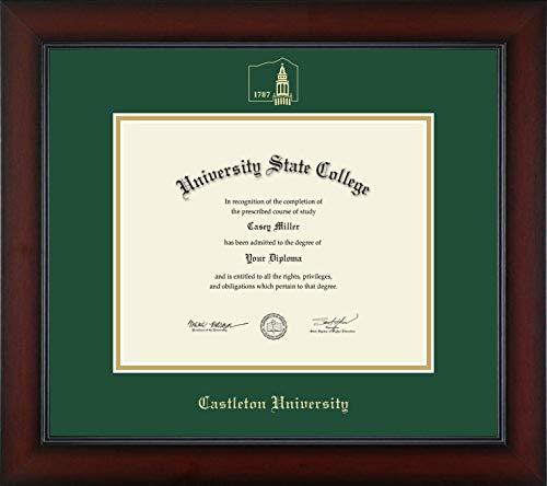 Castleton University - Officially Licensed - Gold Embossed Diploma Frame - Document Size 10" x 8"