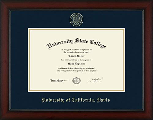 University of California Davis - Officially Licensed - Medical/Law/Veterinary - Gold Embossed Diploma Frame - Document Size 17" x 11"