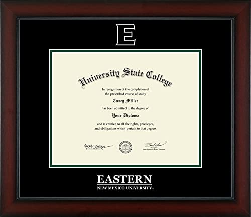 Eastern New Mexico University - Officially Licensed - Silver Embossed Diploma Frame - Document Size 11" x 8.5"