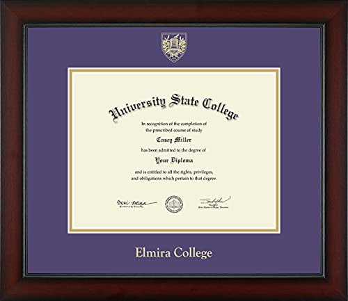 Elmira College - Officially Licensed - Gold Embossed Diploma Frame - Document Size 11" x 8.5"